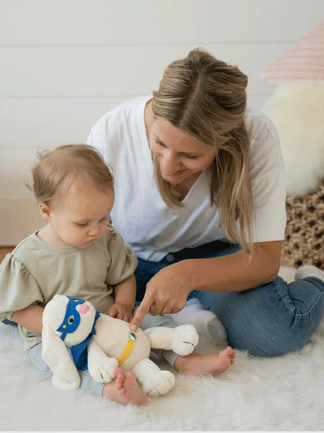 Peluche de conejito superhéroe