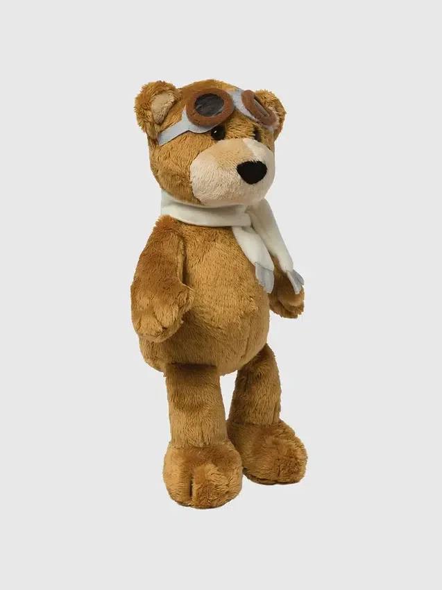 Peluche de oso aviador de 8 pulgadas