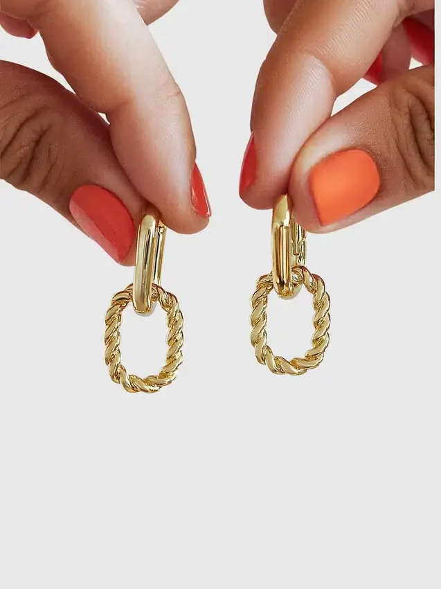 Pendientes de aro doble Ana Luisa Ash