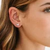 Pendientes de tornillo «Heart Duo» de Pierced Co