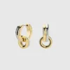 Pendientes tipo huggie con colgante de Ana Luisa Asher