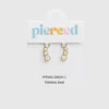 Pierced Co: Colgante de margarita para aretes tipo huggie