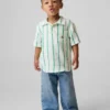 Polo de gasa de algodón estampado para bebés y niños pequeños