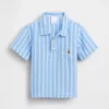 Polo de gasa de algodón estampado para bebés y niños pequeños