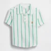 Polo de gasa de algodón estampado para bebés y niños pequeños