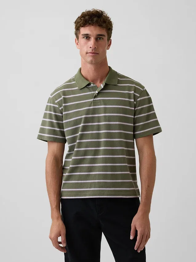 Polo de piqué holgado