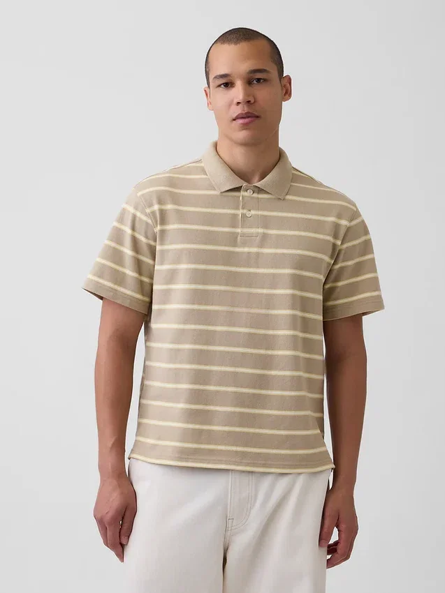 Polo de piqué holgado