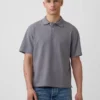 Polo de piqué holgado