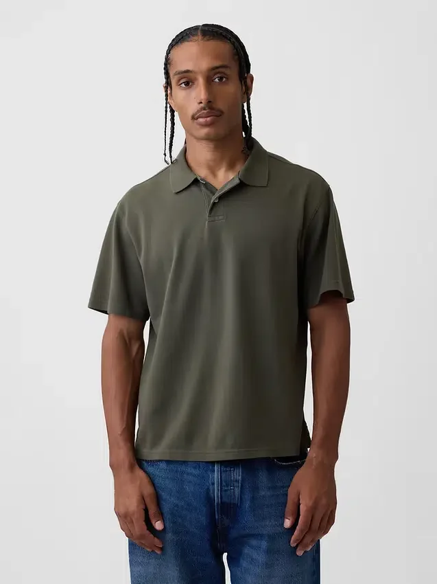 Polo de piqué holgado