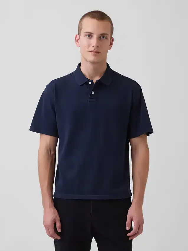 Polo de piqué holgado
