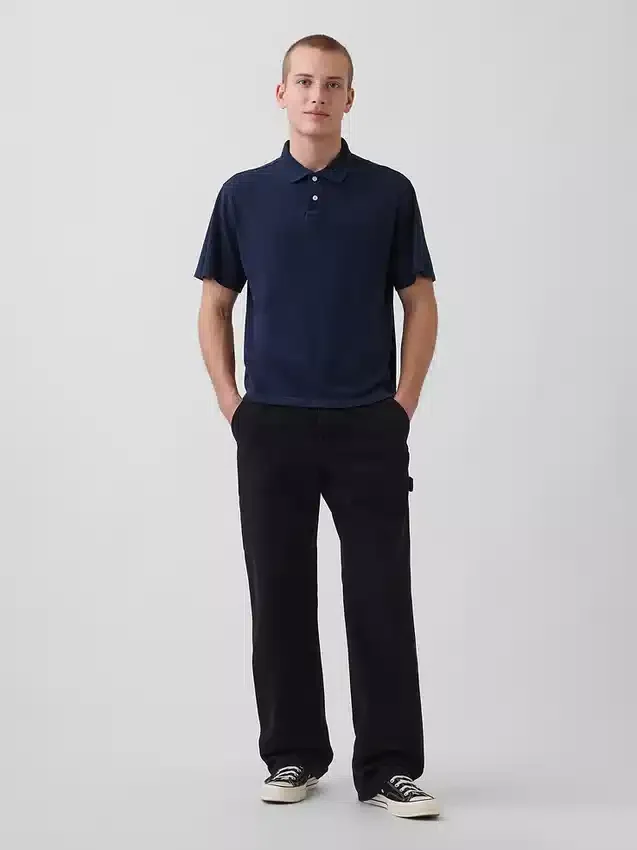 Polo de piqué holgado