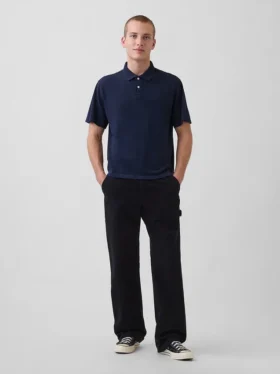 Polo de piqué holgado
