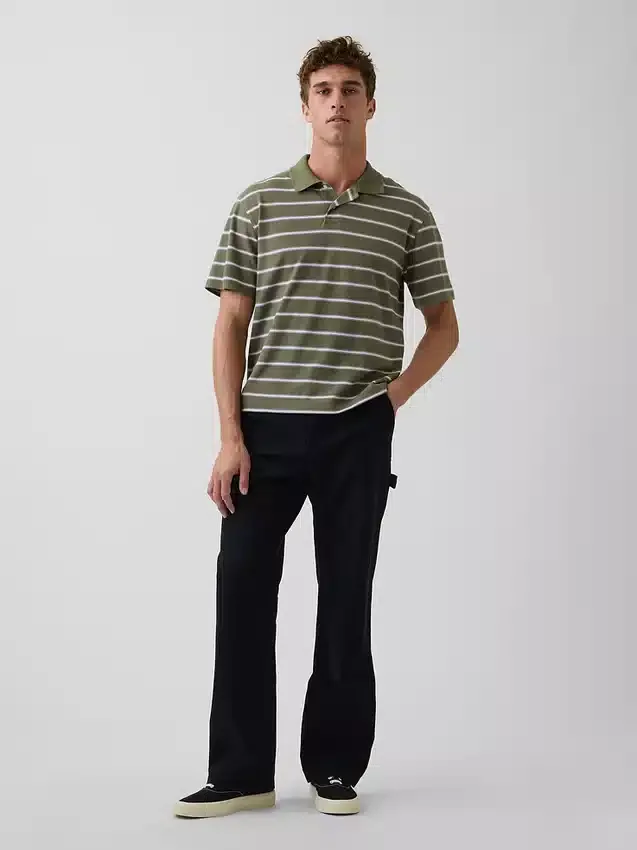 Polo de piqué holgado