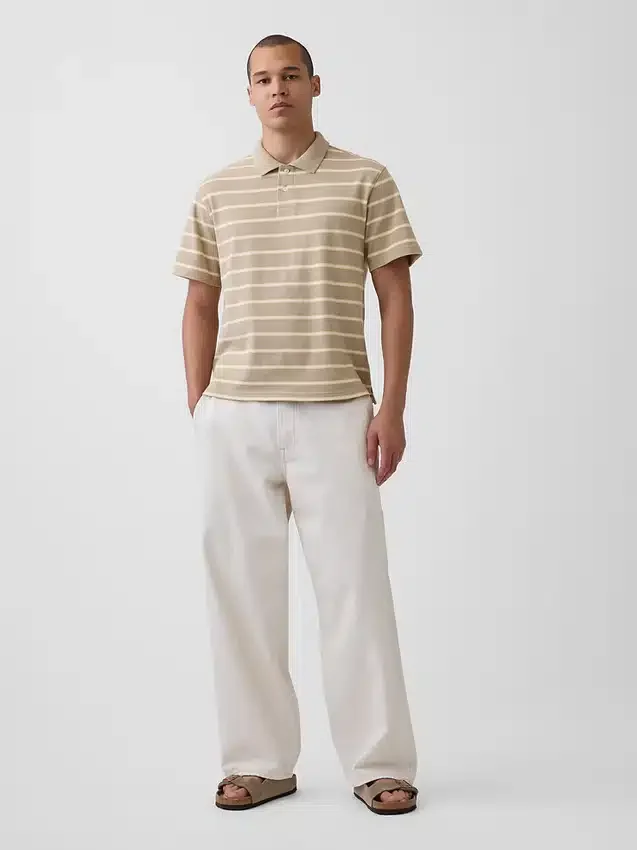 Polo de piqué holgado