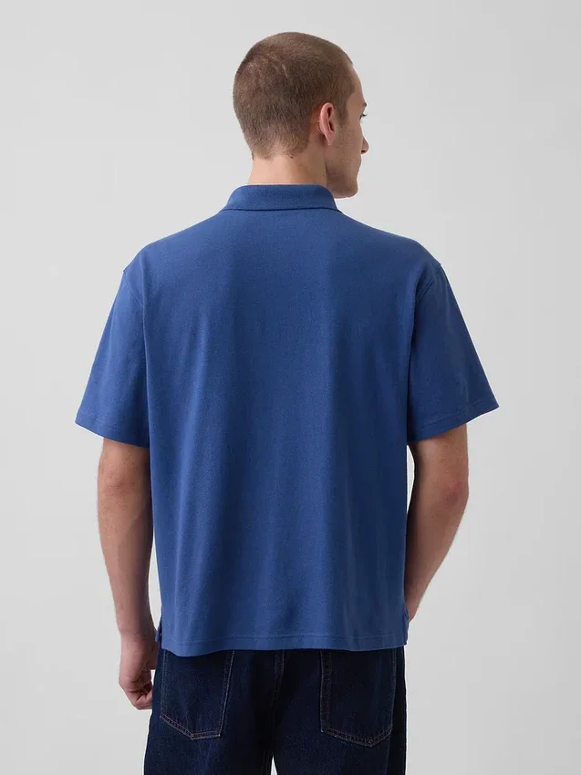 Polo de piqué holgado