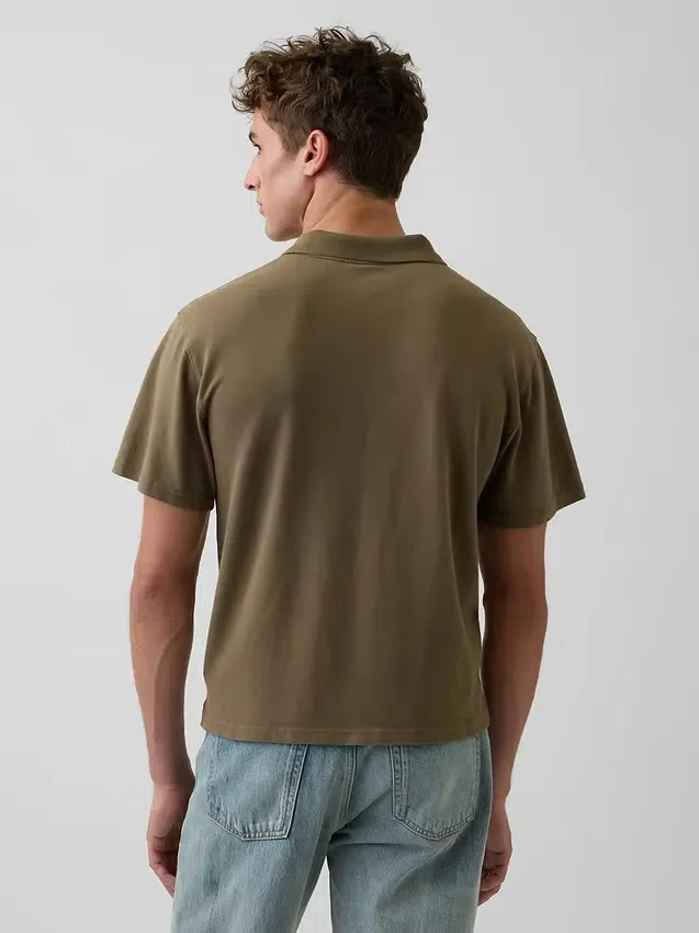 Polo de piqué holgado