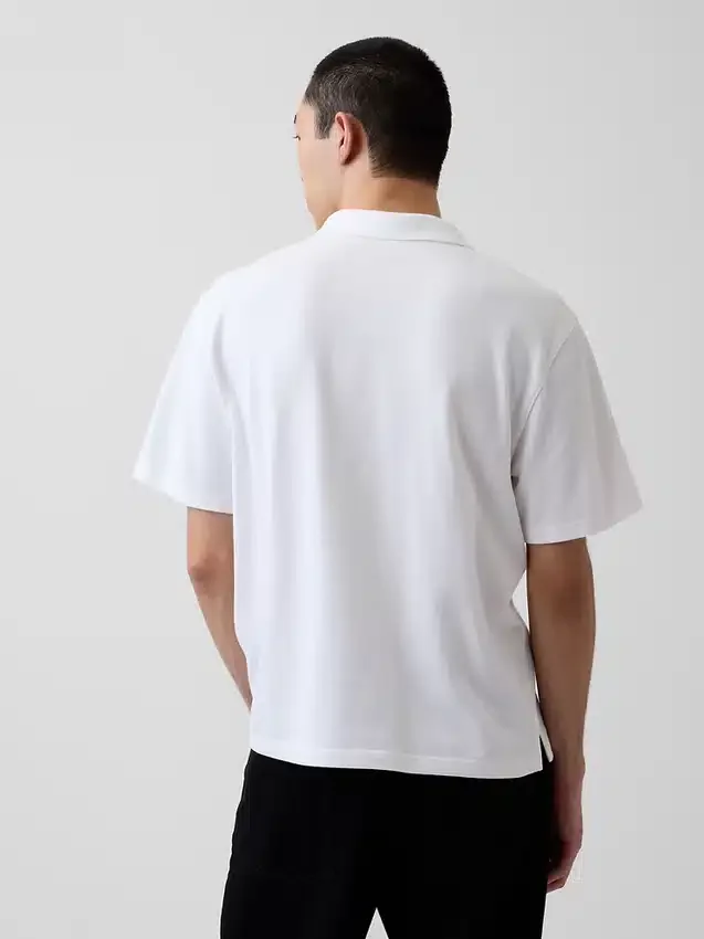 Polo de piqué holgado
