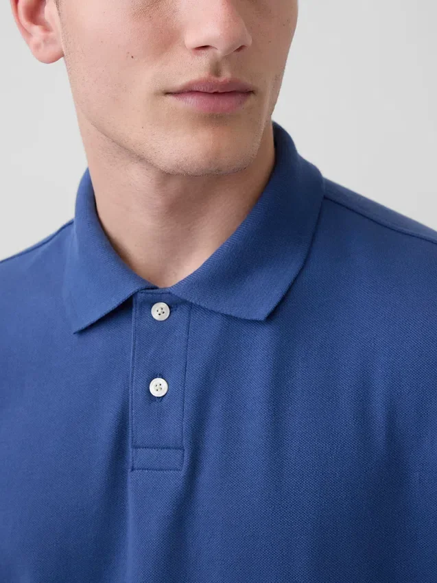 Polo de piqué holgado