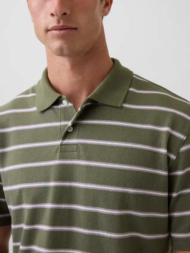 Polo de piqué holgado