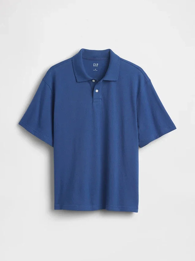 Polo de piqué holgado