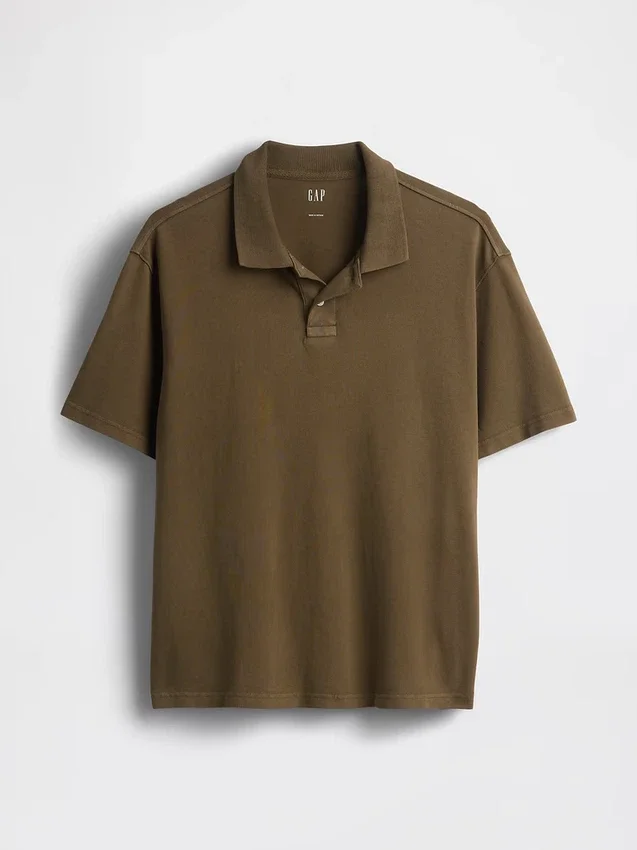 Polo de piqué holgado