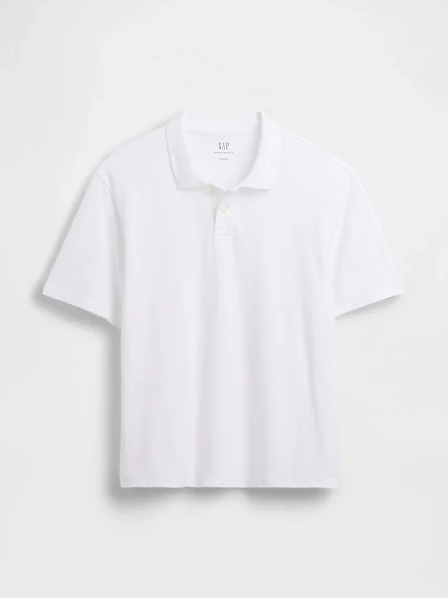 Polo de piqué holgado