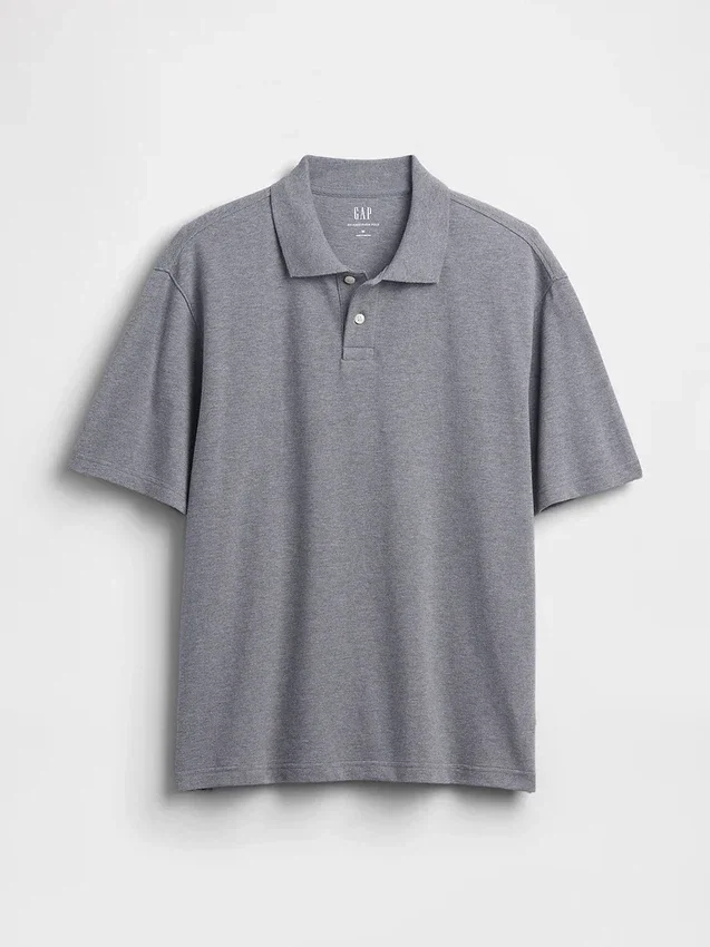Polo de piqué holgado