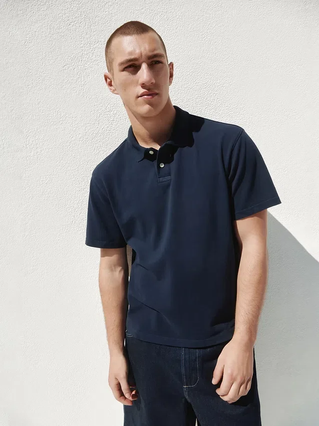 Polo de piqué holgado