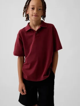 Polo de piqué holgado para niños