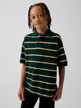 Polo de piqué holgado para niños