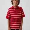 Polo de piqué holgado para niños
