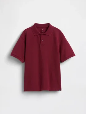 Polo de piqué holgado para niños