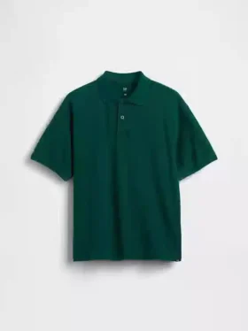 Polo de piqué holgado para niños