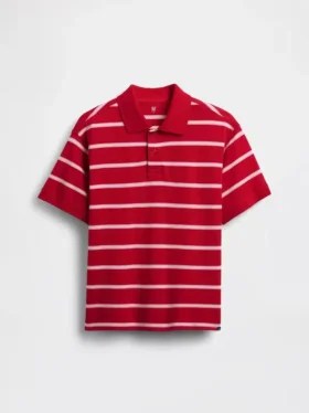 Polo de piqué holgado para niños