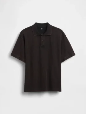 Polo de piqué holgado para niños