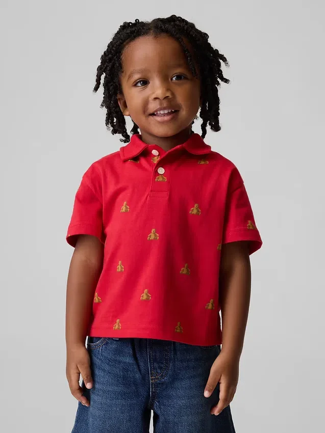 Polo holgado para bebés y niños pequeños