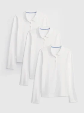 Polos de uniforme para niños (paquete de 3)