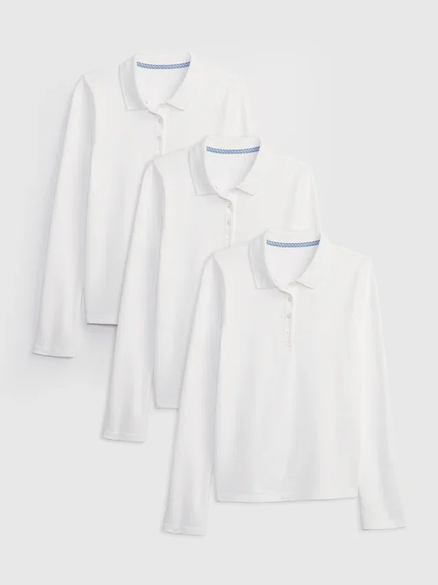 Polos de uniforme para niños (paquete de 3)