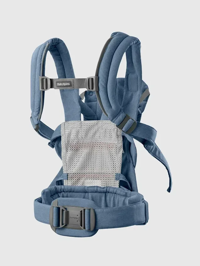 Portabebés Babybjorn Harmony de tela tejida en melange