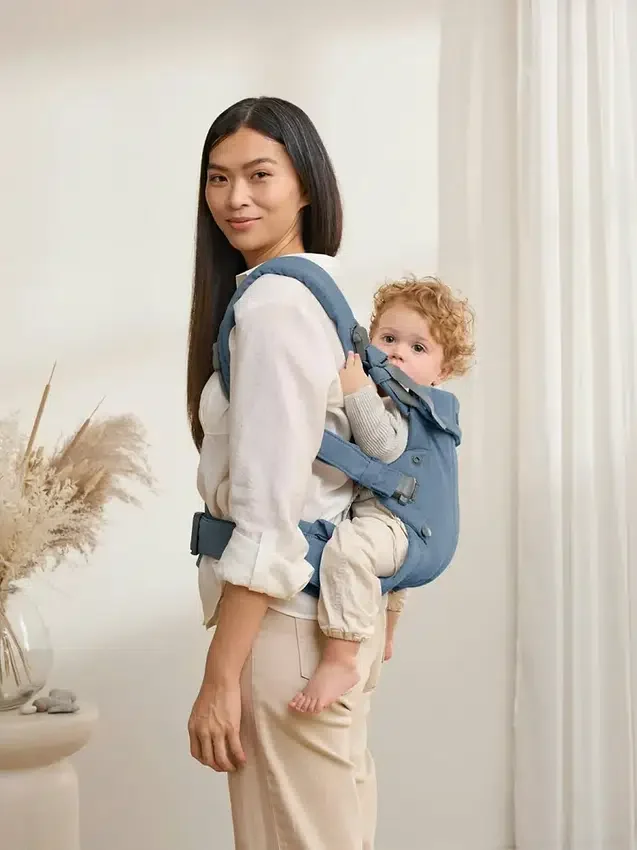 Portabebés Babybjorn Harmony de tela tejida en melange