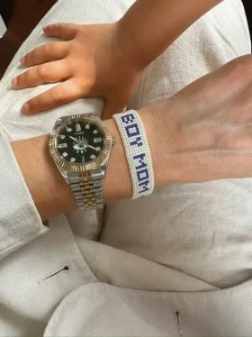 Pulsera con cuentas «Hart Boy Mom»