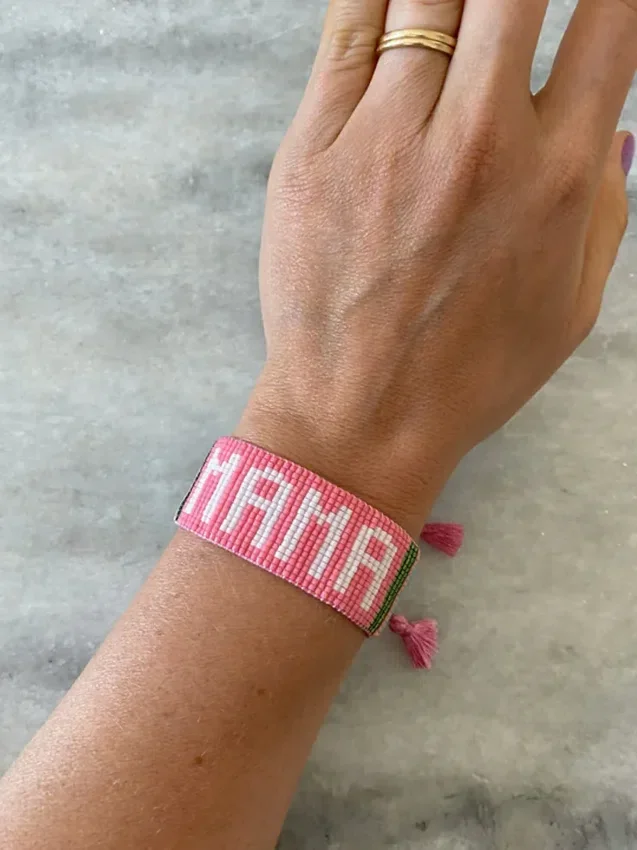 Pulsera Mama en rosa Hart
