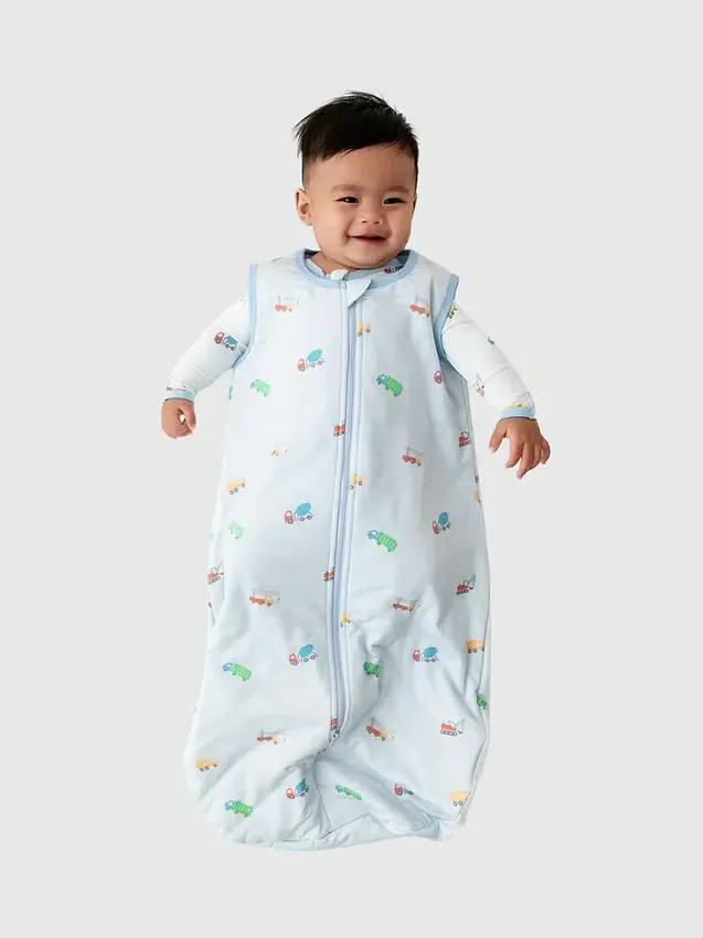 Saco de dormir Bamboo Littletrucks de 0 a 12 meses