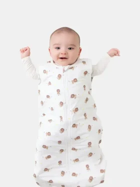 Saco de dormir de bambú con diseño de leoncito, de 0 a 12 meses