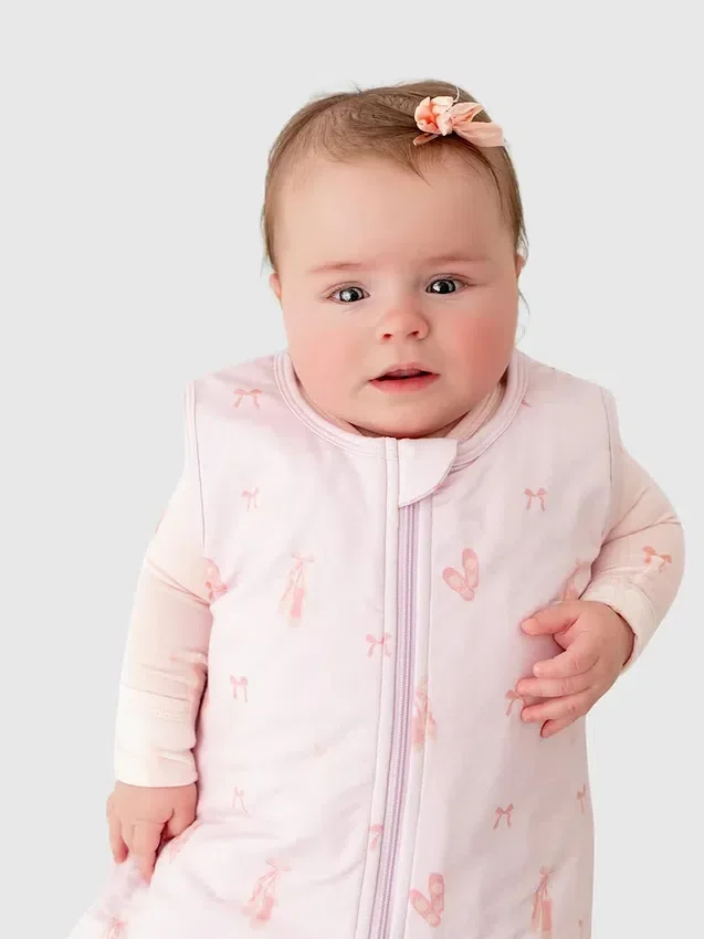 Saco de dormir de bambú «Little Ballerina» de 0 a 12 meses