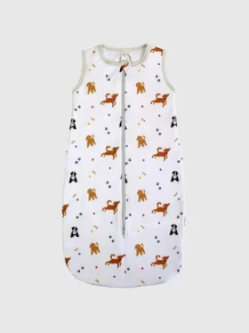 Saco de dormir de bambú Little Dogs de 0 a 12 meses