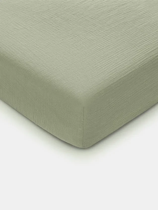 Sábana ajustable de muselina para cuna de Comfy Cubs