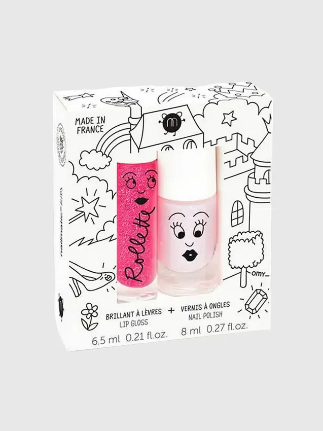 Set de esmaltes de uñas y brillo labial «Cuentos de hadas» de Nailmatic