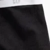 Shorty de algodón orgánico elástico con logotipo, de máxima suavidad