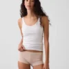 Shorty de algodón orgánico elástico súper suave